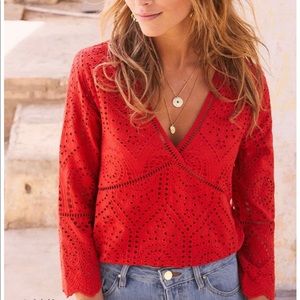 Sézane Andréa Rubis Blouse NWT